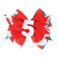 Strawberry Bow Hair Clips - Girls 5Th Birthday Party Decoration, Berry Sweet 5Th Birthday Bow Hair Clips, Sweet Girls Red Bow Ha