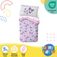 Sunny Side Up Butterfly Toddler Comforter Set - 4 Piece Toddler Bedding Includes Comforter, Sheets & Pillow Cover - Super Soft P