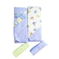 Spasilk Bath Hooded Towels & Washcloths Set for Babies, 2 Hooded Terry Bath Towels & 2 Washcloths, Grey Lion