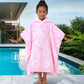 Voova & Movas Thick Hooded Bath Towel Poncho For Kids (4-8Years) - Soft, Absorbent Turkish Cotton Swim Towel Robe, Perfect For B