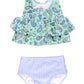 Rufflebutts Flounce Bikini - Sea Glass Paisley - 3-6M