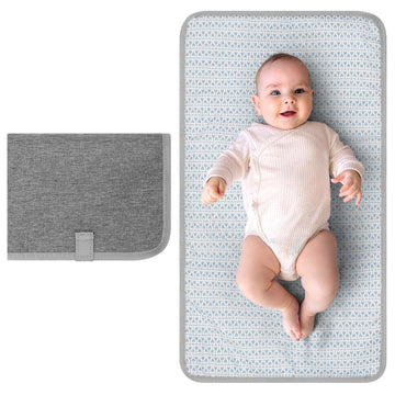 Accmor Portable Diaper Changing Pad, Waterproof Baby Changing Mat, Foldable Portable Travel Changing Pads for Baby, Grey