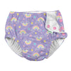 I Play Girls Reusable Absorbent Baby Swim Diapers Violet Rainbows 6 Months