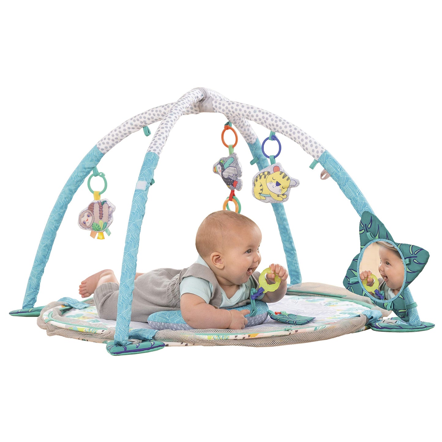 Infantino 4-In-1 Sloth Jumbo - Combination Baby Activity Gym And Ball Pit For Sensory Exploration And Motor Skill Development, F