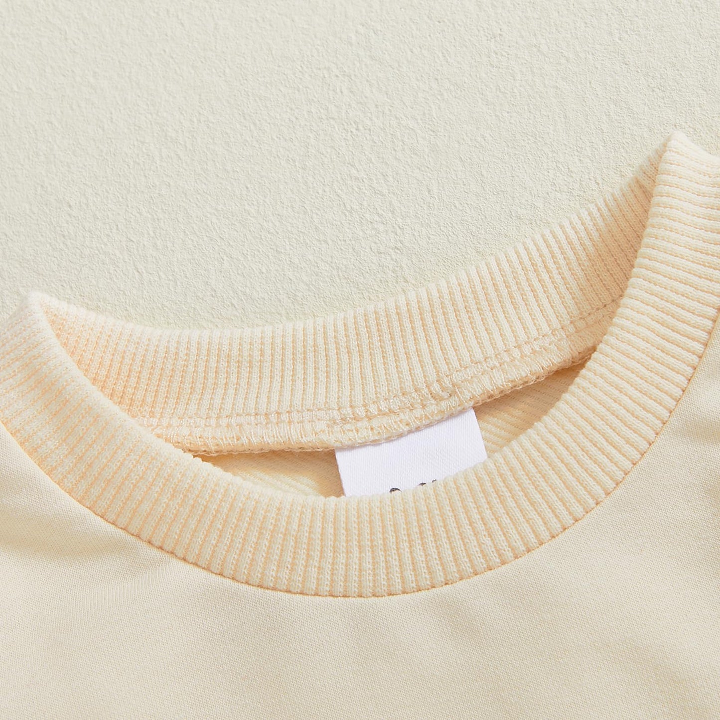 Baby Boy Fall Clothes Set Long Sleeve Letter Print Sweatshirt Pants Valentines Day Outfits 6 12 18 24 Months 2T (Snacks Khaki, 6