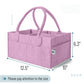 Mr. Pen- Baby Diaper Caddy Organizer, Lavender Dream, Baby Caddy Organizer With Handle, Compact Size, Collapsible & Portable