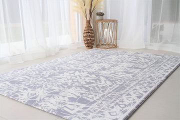 Cushmat Stylish Reversible Foam Play Mat (Large, Explorer - Cloud Indigo) - Soft, Waterproof, Durable Play Mat For Infants, Babi
