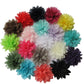 YYCRAFT Pack of 20 Glitter Wrinckled Chiffon Flower 2.5 Hair Flower Headband