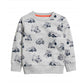 Huaer& Baby Boy Round Neck Cotton Long Sleeve Pullover Sweatshirt 2-7Y (4-5T, Gray)