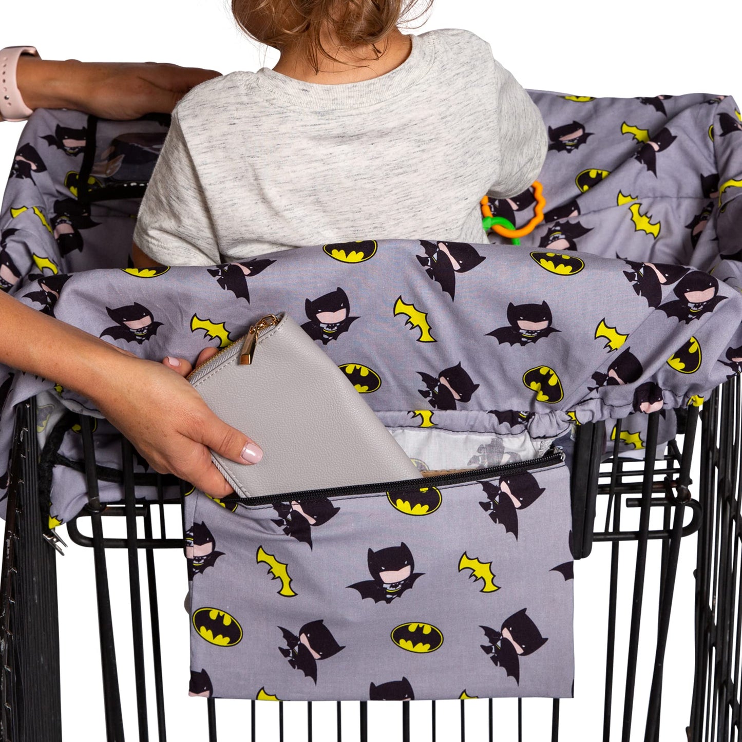 J.L. Childress Warner Bros. Shopping Cart & High Chair Cover for Baby, Kids, & Toddler - Cover for Grocery Carts & Restaurants,