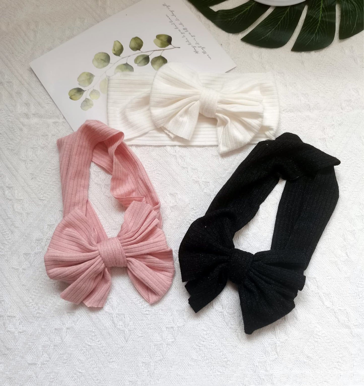 Hjiaruiky Baby Headbands Baby Girls Bows Headband Newborn Bow Handmade Soft Headbands With Bows Hairbands For Infant Toddler Bla