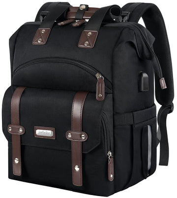 Jiefeike Diaper Bag Backpack, Baby Boys Girls Portable Baby Nappy Bags, Dad Mom Backpack Diaper Bag With Insulated Pockets Usb C