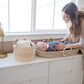 Naturalcozy 3-Piece Boho Decor Storage Basket Set - Cotton Rope Woven Baskets For Organizing! Small Baby Stuff, Shower, Gift Bas