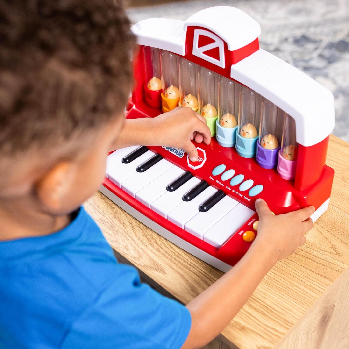 Farm Animals Keyboard Preschool Learning Toy with Silly Sounds and Light-Up Piano with Learning Songs for Infants Ages 6+ Months