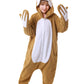 Canasour Sloth Onesie Kids Halloween Cosplay Costume Girls One Piece Pjs Anime Unisex Hoodie Pajamas Brown For 5T Boys Party Pyj