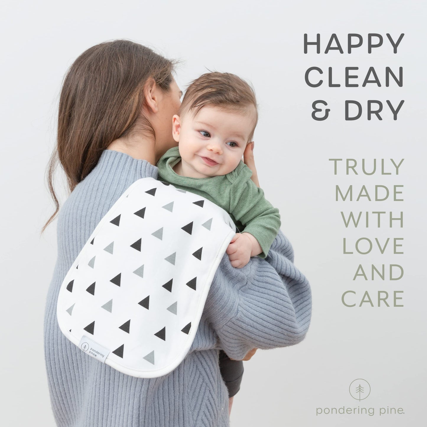 Organic Burp Cloths For Baby Boys And Girls With Bag - Xlarge Absorbent Burping Clothes, Newborn Towel, Milk Spit Up Rags, Burpy