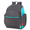 Fisher-Price Large Multi-Pocket Multifunction Kaden Baby Diaper Bag Backpack For Infant Boys & Girls (Aqua)