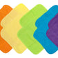 Neat Solutions Solid Knit Terry Washcloth Set, Multi-Color, 12-Count
