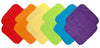 Neat Solutions Solid Knit Terry Washcloth Set, Multi-Color, 12-Count
