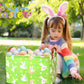 Boohit Large Easter Baskets For Kids Personalized Baby Girl Easter Basket Cute Teen Boy Spring Decor (Flower Basket Bunny Egg)