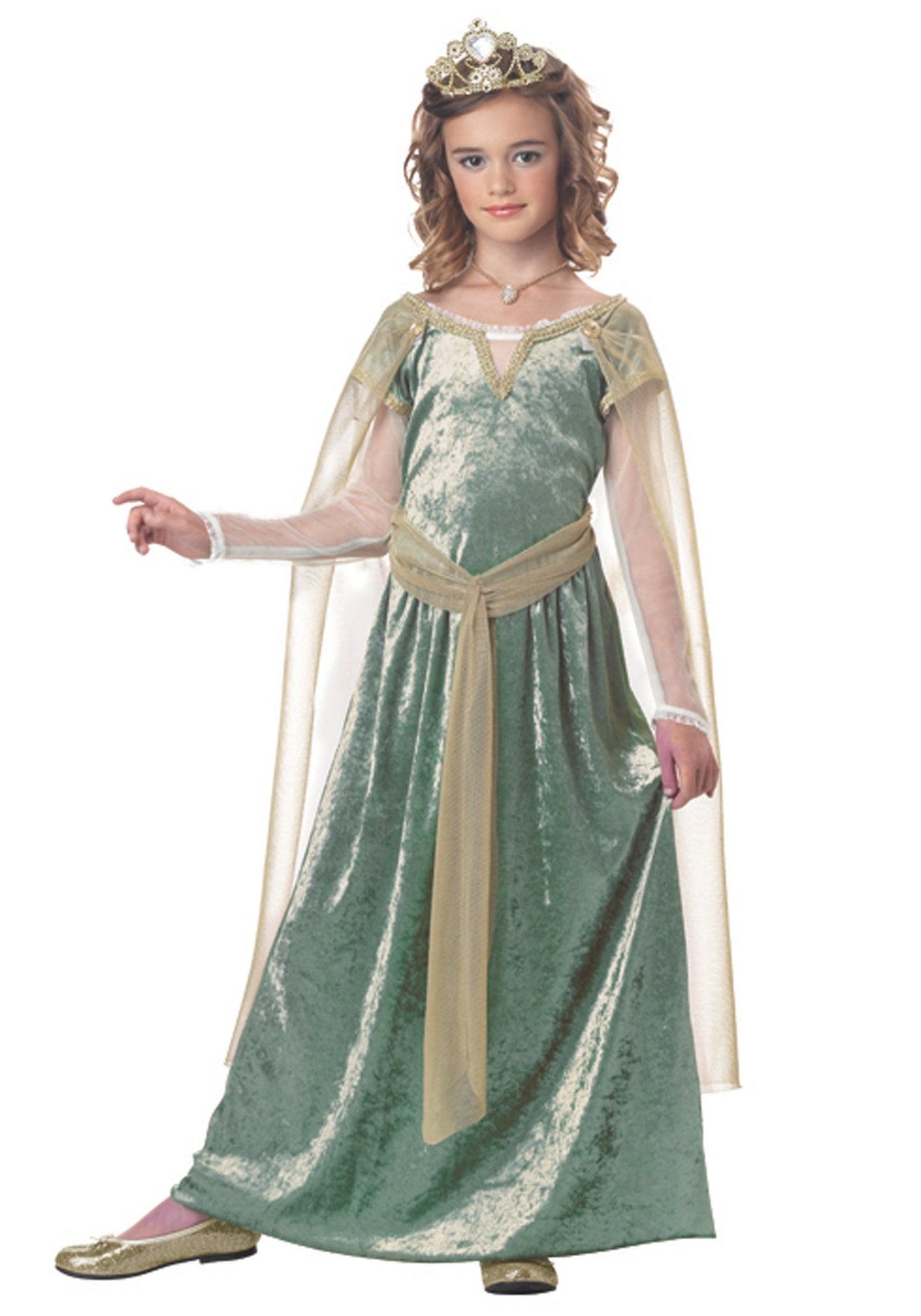 California Costumes Child Queen Guinevere Costume X-Large (12-14), Green