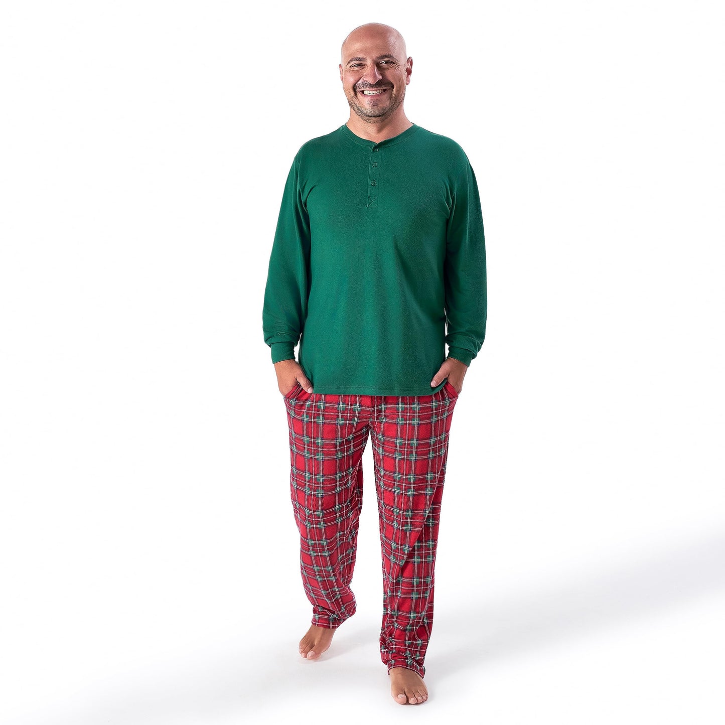 Gerber Baby Holiday Family Matching Pajamas, Red Stewart Plaid, 18 Months