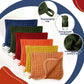 Irenare 6 Pieces Large 20 X 10 Inch Muslin Burp Cloths Multi-Colors Washcloths Burping Cloth Diapers 6 Absorbent Layers Muslin F