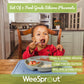 Weesprout Silicone Suction Placemats For Babies, Toddlers & Kids, Durable Food Grade Silicone With Non-Slip Suction, Raised Edge