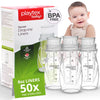 Playtex Baby Nurser Pre-Sterilized Disposable Drop-Ins Bottle Liners, Closer To Breastfeeding, 8 Oz, 50 Count