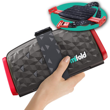 New Mifold Comfort Grab-And-Go Car Backless Booster Seat- 3X Thicker Cushion! Compact And Portable For Every Day And Carpooling,
