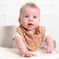Gerber Baby Unisex Bandana Bibs 10-Pack, Multi Rust, One Size