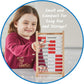 hand2mind Mini 100 Bead Wooden Rekenrek, Abacus for Kids Math, Math Manipulatives Kindergarten, Counting Rack for Kids, Counters