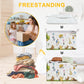 Zsatuiy Winnie Baby Stuff,Winnie Storage Nursery Basket, Large Squarecanvas Laundry Hamper With A Waterproof Pecoating, Foldable