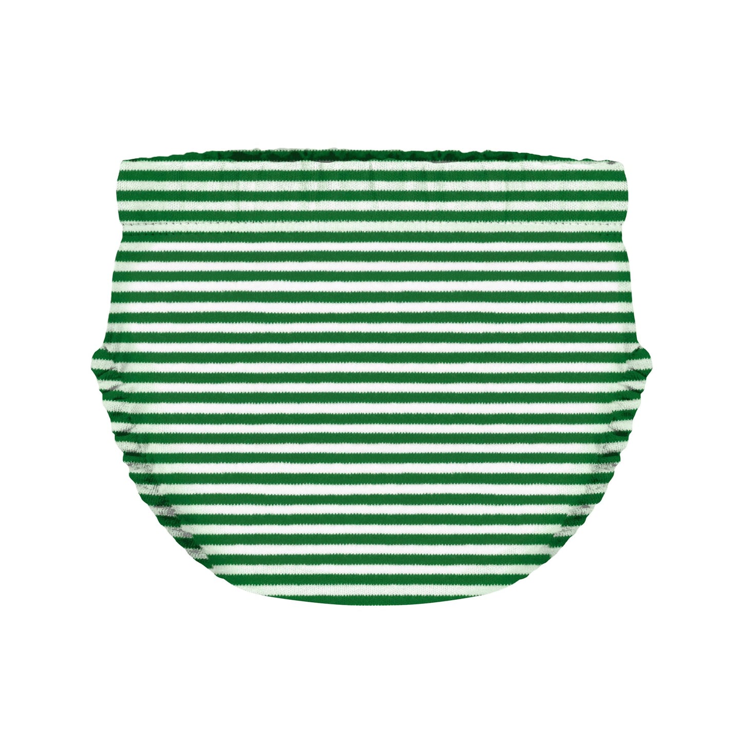 College Baby Striped Game Day Polo Dress With Bloomer - North Dakota Fighting Hawks Hawk Head Logo - Kelly/White - 12 Months