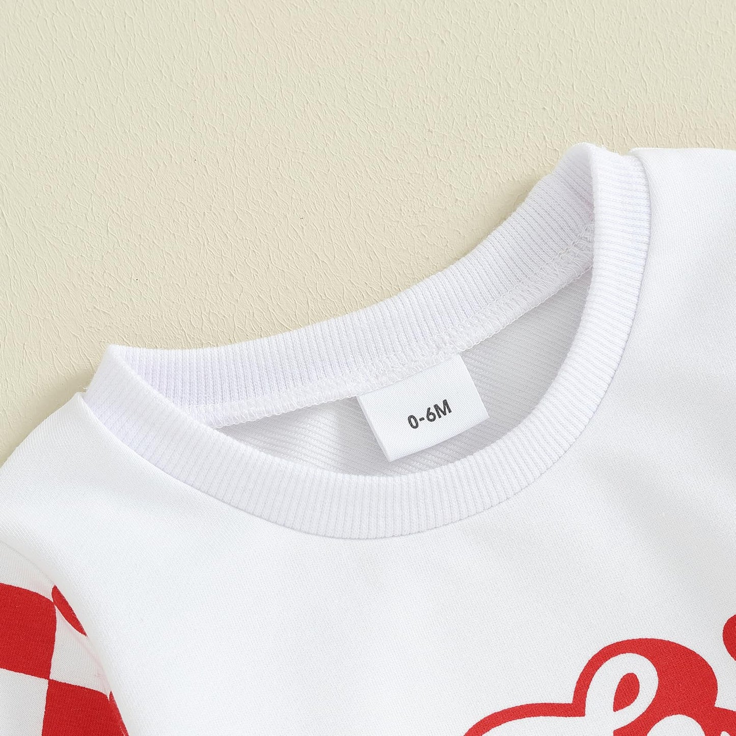 Beqeuewll Toddler Baby Boy Valentine'S Day Outfit Checkboard Plaid Love Sweatshirts Newborn Jogger Pants 2Pcs Boys Clothes Set (