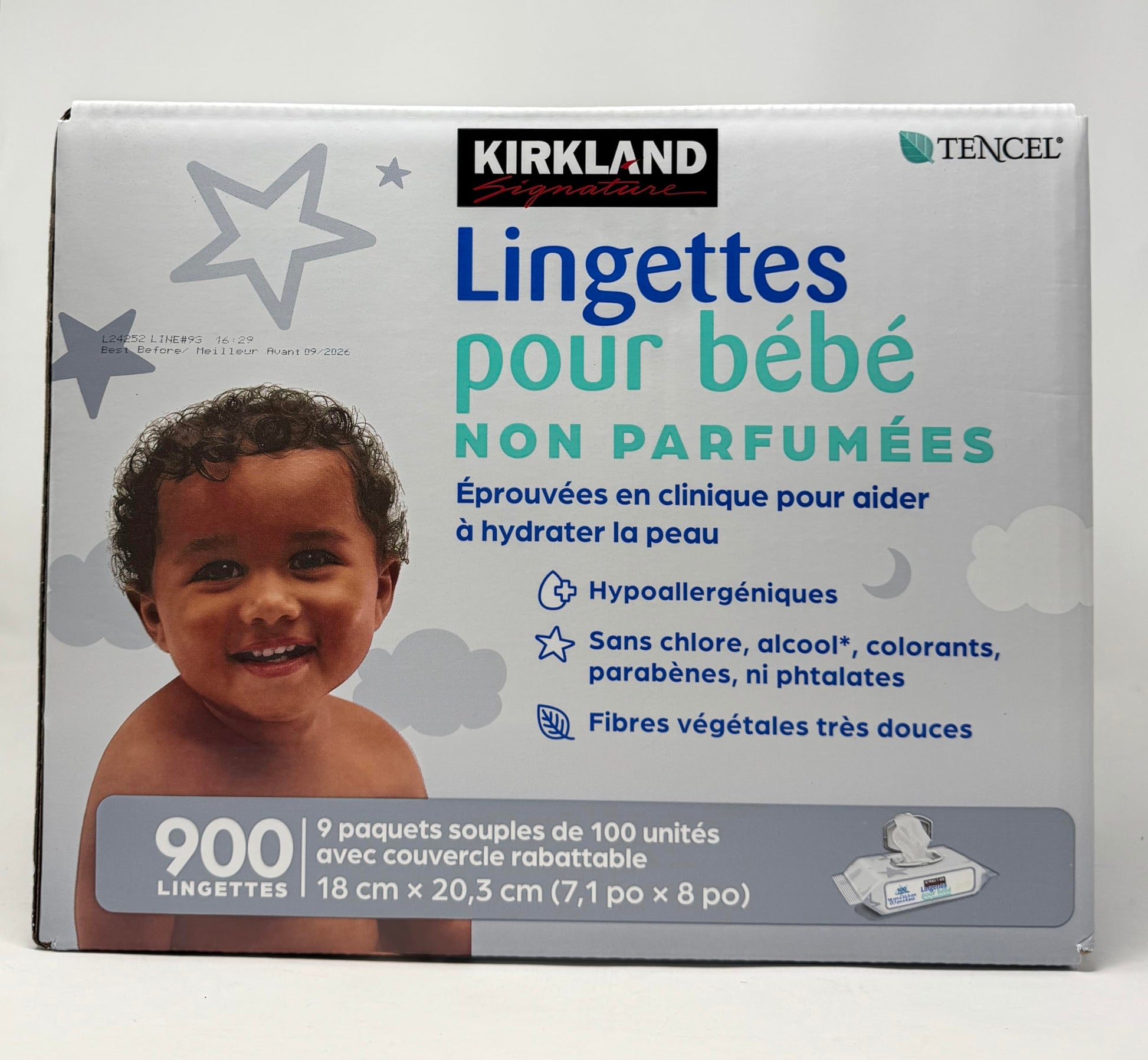 Kirkland Signature Baby Wipes 900 Count