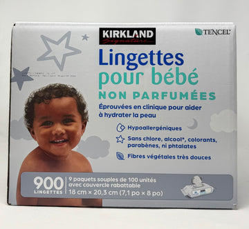 Kirkland Signature Baby Wipes 900 Count