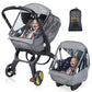 Universal Car Seat Rain Cover,Weather Shield For Infant Car Seat With Storage Bag,Side Ventilation & Handle Opening,Necessary Pr
