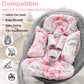Dilimi Infant Car Seat Insert, Baby Car Seat Head Support With 3 Strap Paddings, Soft Newborn Car Seat Cushion For Stroller, Swi