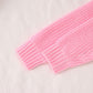 Toddler Girl Valentine'S Day Sweater Xoxo Chenille Patch Knit Sweater Chunky Long Sleeve Pullover Fall Winter Tops(Pink,2T(80))