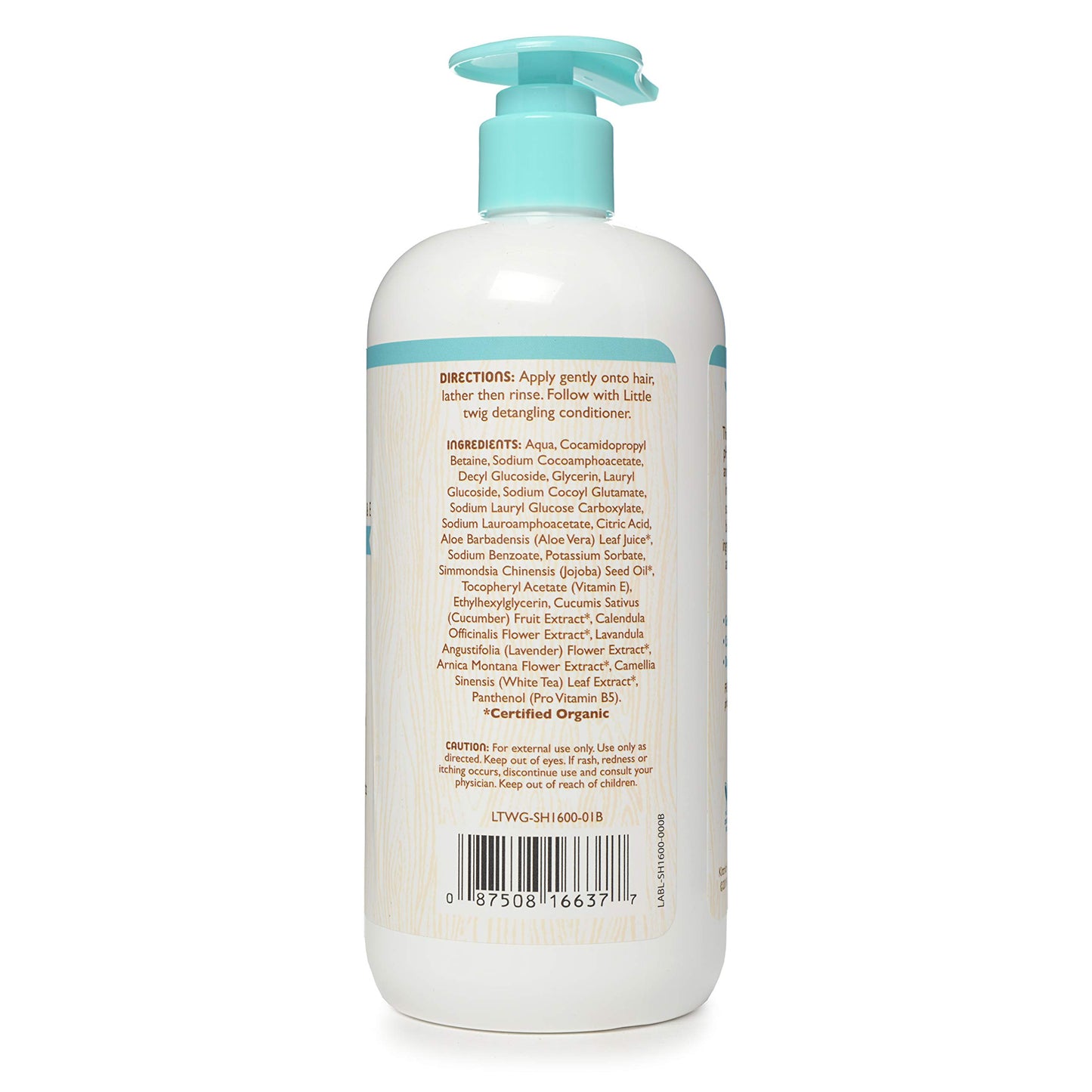 Little Twig Fragrance-Free Shampoo, Hair Shampoo With Natural Plant Derived Formula, Vegan, Gluten-Free, Perfect For Newborns, 1