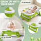 Collapsible Baby Bathtub,Baby Bath Tub With Thermometer & Soft Cushion,Baby Bathtub For Newborn To Toddler 0-36 Months,Portable