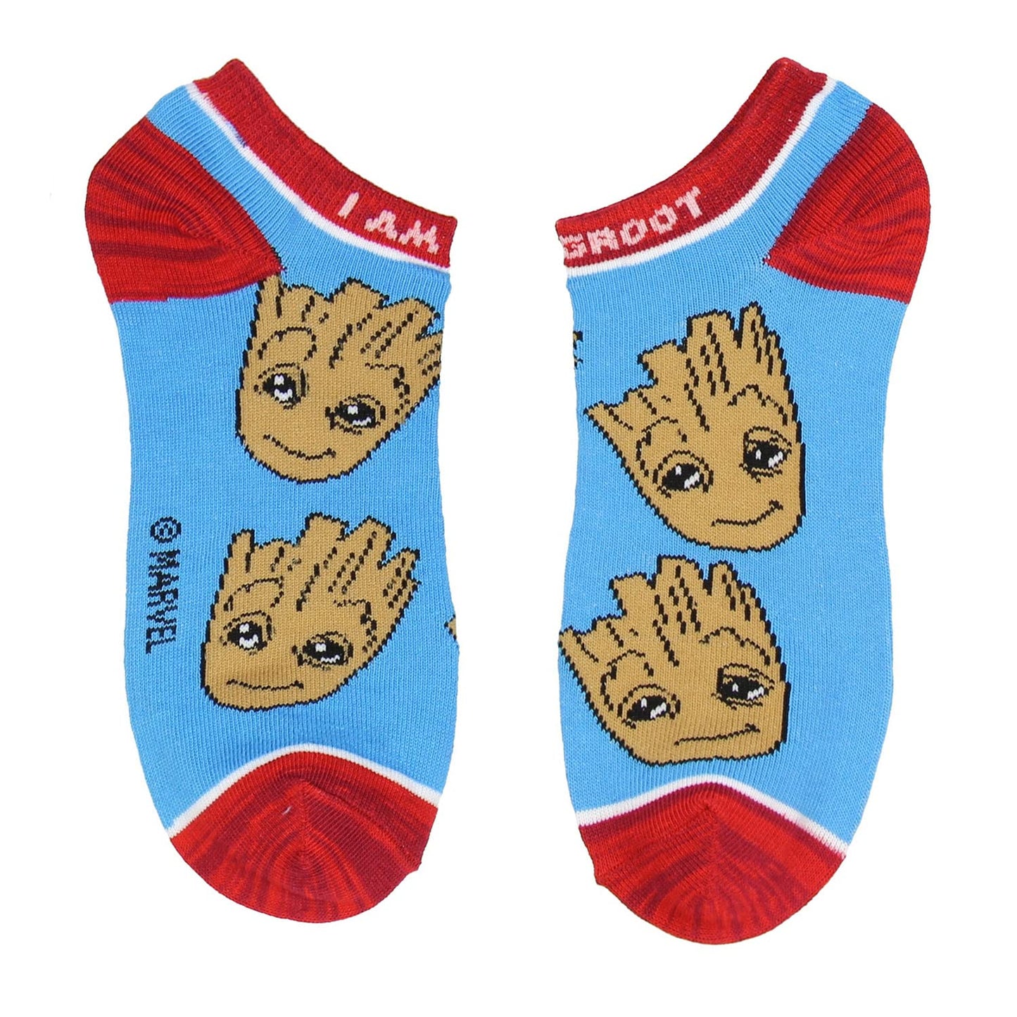 Marvel Guardians Of The Galaxy I Am Groot 3 Pack Ankle Socks