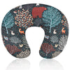 Baby Nursing Pillow Cover, Woodland Breastfeeding Pillow Slipcover Girls Boys, Nursing Pillow Case for Newborn, Soft Fabric Fits Snug On Infant, Washable and Breathable, Animals