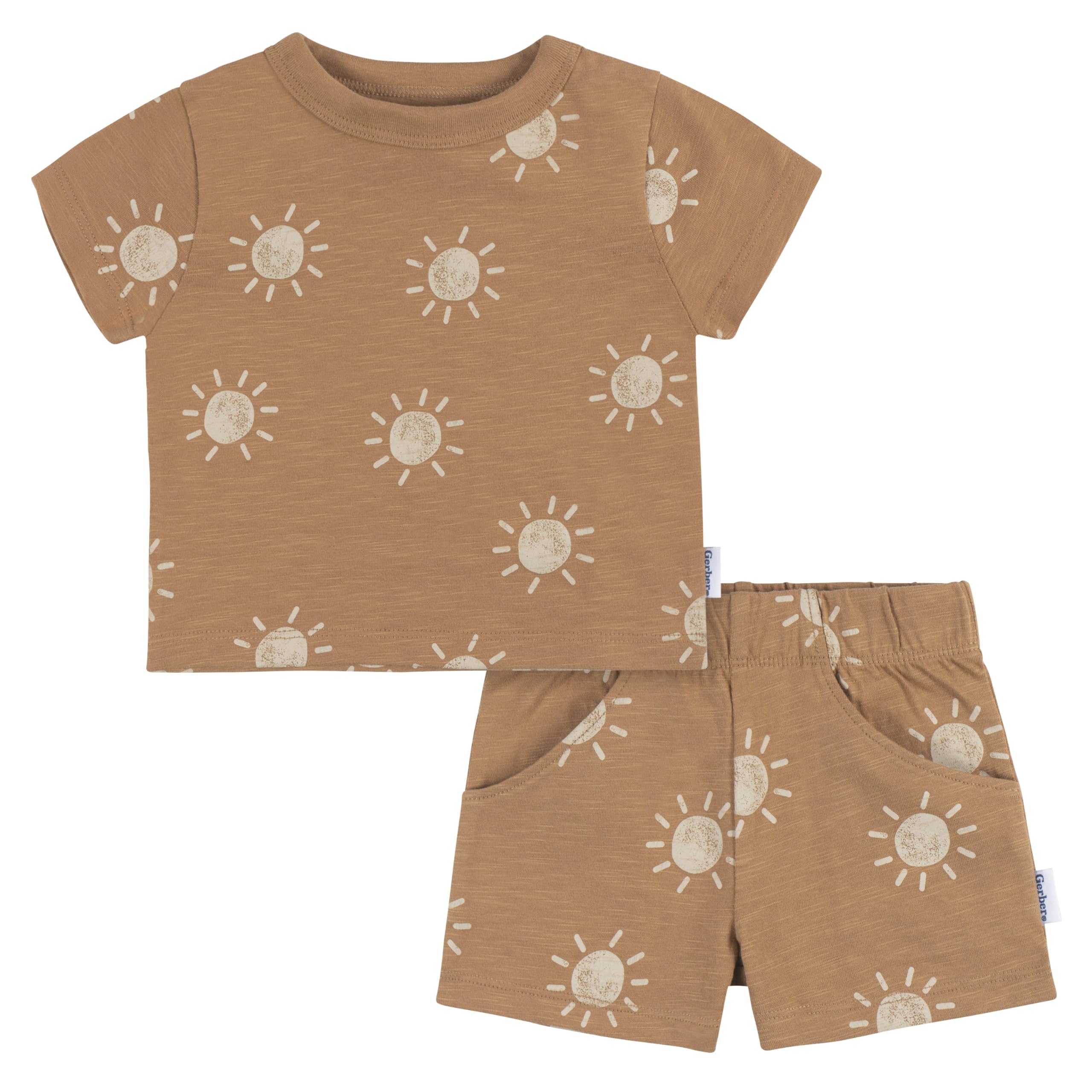 Gerber Baby Boys T-Shirt And Shorts Set, Suns, 12 Months – WBBAPB0CMBR8M2P