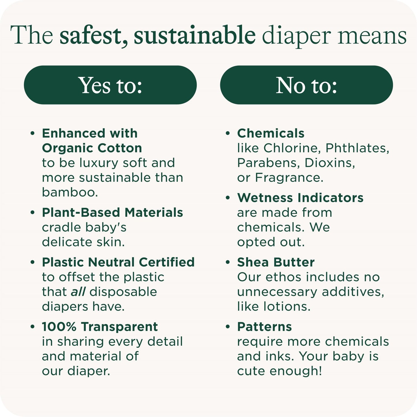Healthybaby Our Diapers | Ewg Verified Safe & Plant-Based Diapers | Absorbent For Leak Protection | Soft Organic Cotton Shell |