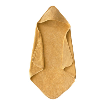Mushie Baby Hooded Towel | Organic Cotton (Fall Yellow)