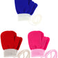 SATINIOR 3 Pairs Toddler Magic Stretch Mittens Full Finger Knit Gloves Winter Warm Mittens (Color Set 1), for 1 - 4 years old ki