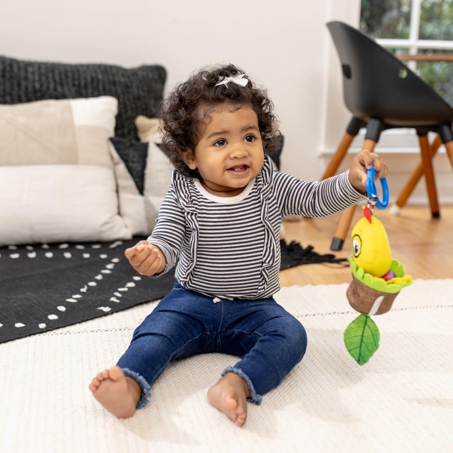 Baby Einstein Cal-a-Puller Pull & Shake Stroller Toy, Ages 0 Months and Up