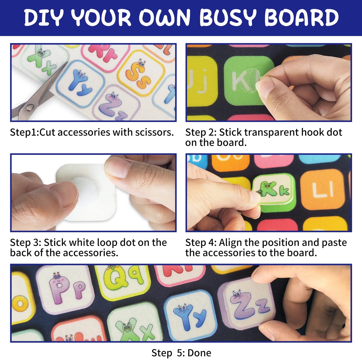 LearnToy Busy Board - Dinosaur Montessori Toys for 3 4 5 Year Old - Sensory Toys for Autistic Children - Toddler Travel Toys - B